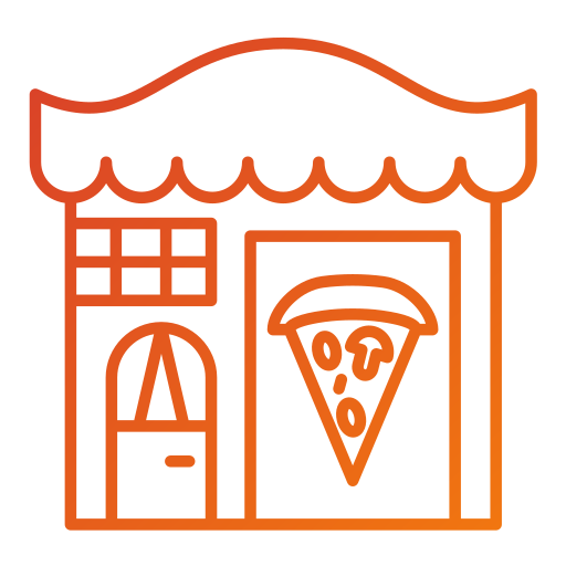 pizzeria Generic gradient outline icona