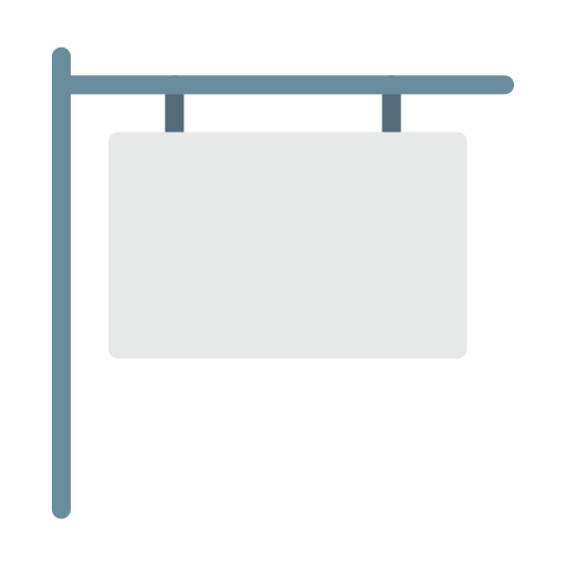 tablica Vector Stall Flat ikona