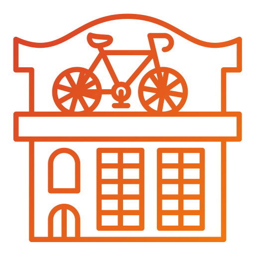 tienda de bicicletas Generic gradient outline icono