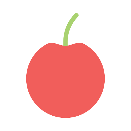 fruta Vector Stall Flat icono