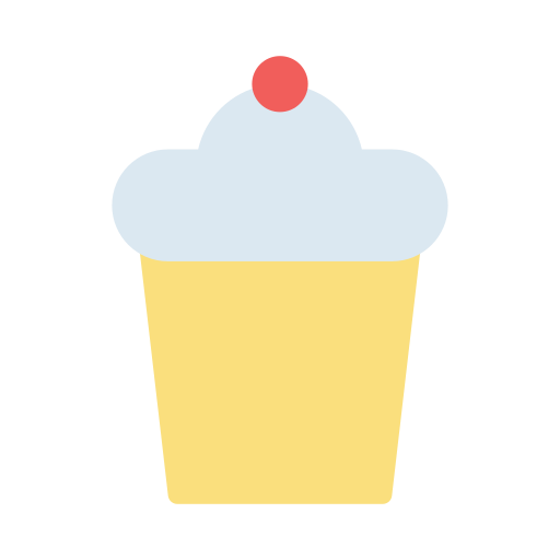 cupcake Vector Stall Flat icon