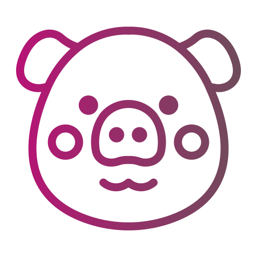 Pig Generic gradient outline icon