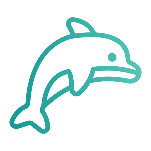 delfin Generic gradient outline ikona