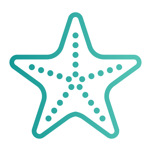 Starfish Generic gradient outline icon