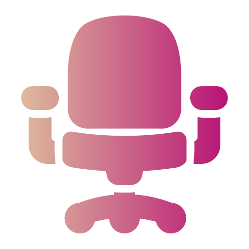 krzesło biurowe Generic gradient fill ikona