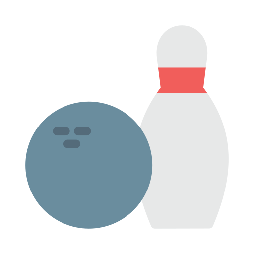 Bowling Vector Stall Flat icon