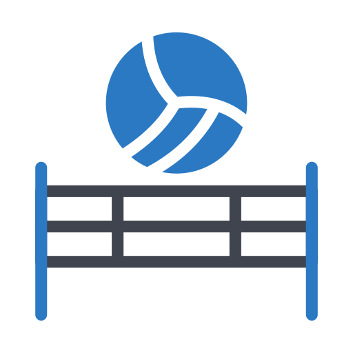 Волейбольная сетка Generic color fill иконка