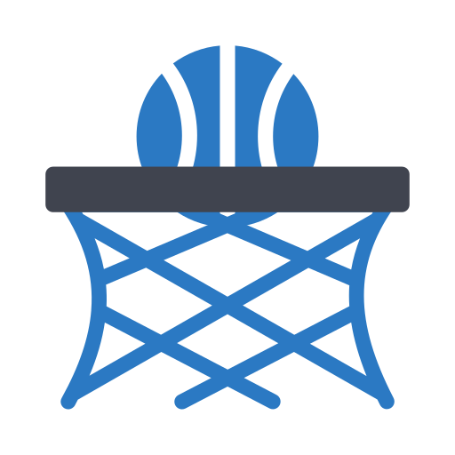 バスケットボールフープ Generic color fill icon