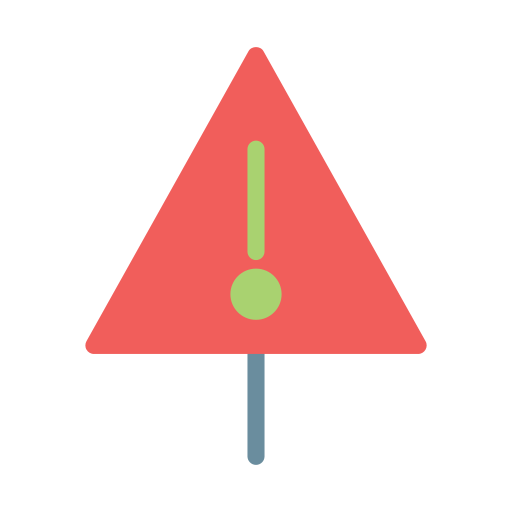 Warning sign Vector Stall Flat icon