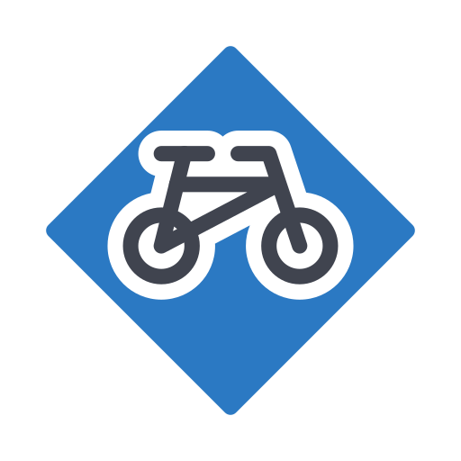 Езда на велосипеде Generic color fill иконка