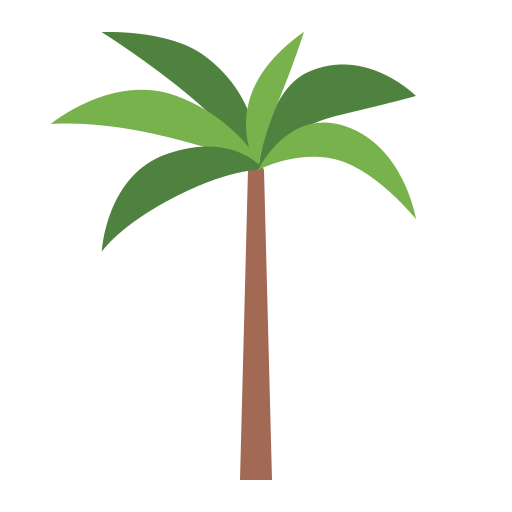 drzewo palmowe Generic color fill ikona