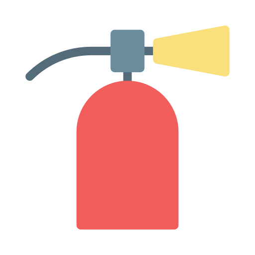 extintor de incendios Vector Stall Flat icono