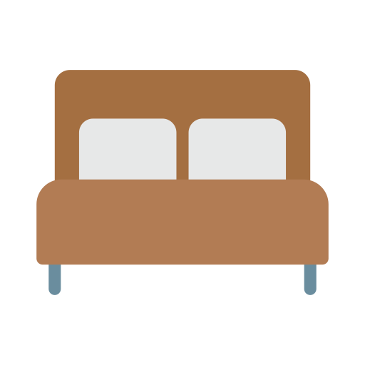 Double bed Vector Stall Flat icon