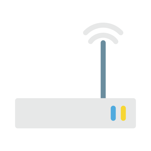 routera Vector Stall Flat ikona