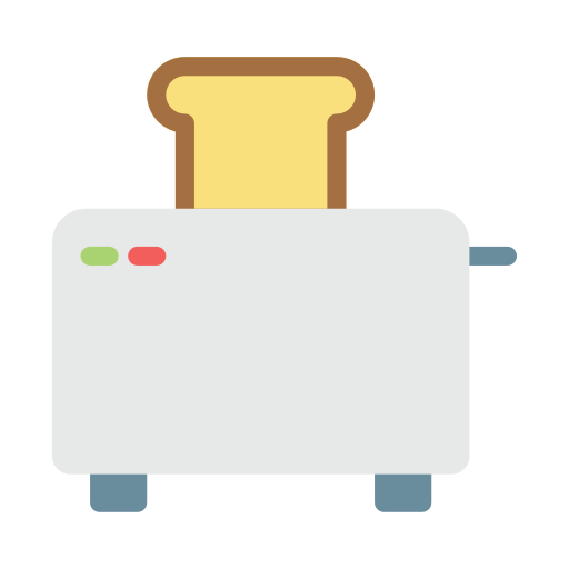Toaster Vector Stall Flat icon