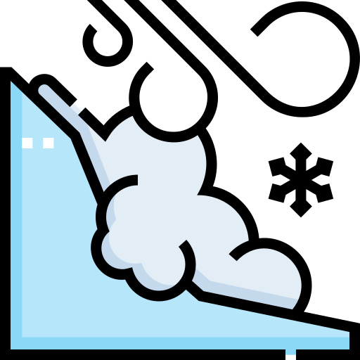 lawine Detailed Straight Lineal color icoon