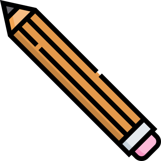 lápis Detailed Straight Lineal color Ícone