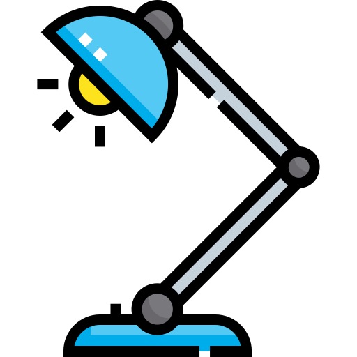 schreibtischlampe Detailed Straight Lineal color icon