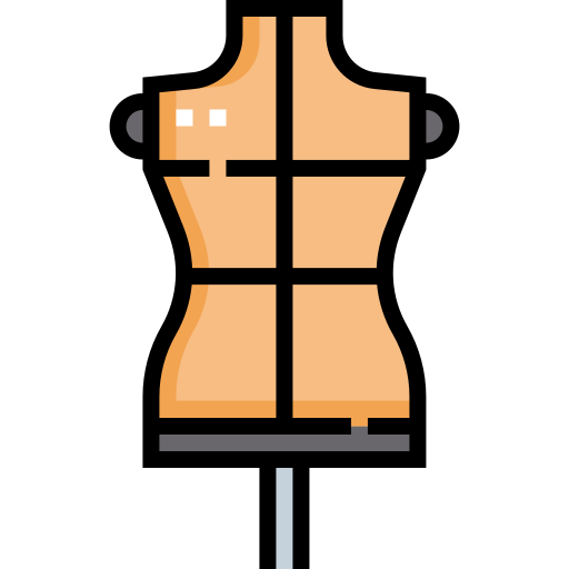 Mannequin Detailed Straight Lineal color icon