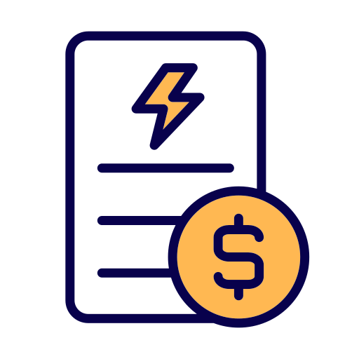 rachunek za energię elektryczną Generic color lineal-color ikona