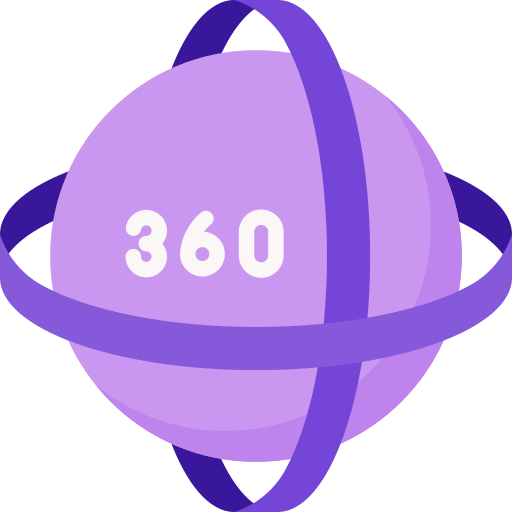 360 gradi Special Flat icona