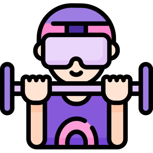 fitness w wirtualnej rzeczywistości Special Lineal color ikona