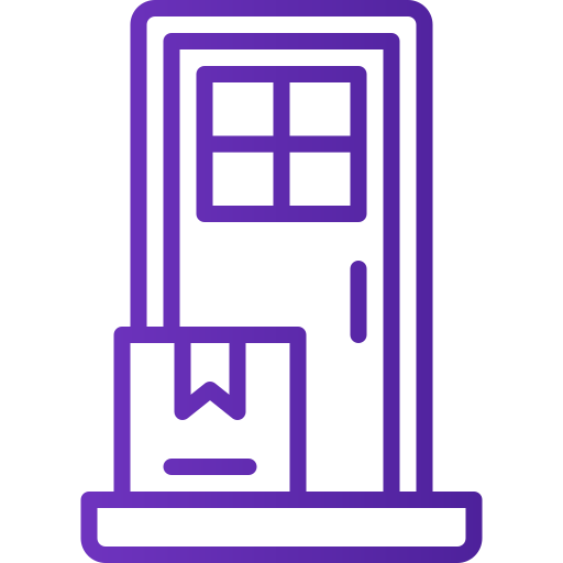 Door delivery Generic gradient outline icon