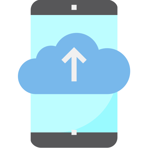 Cloud computing srip Flat icon