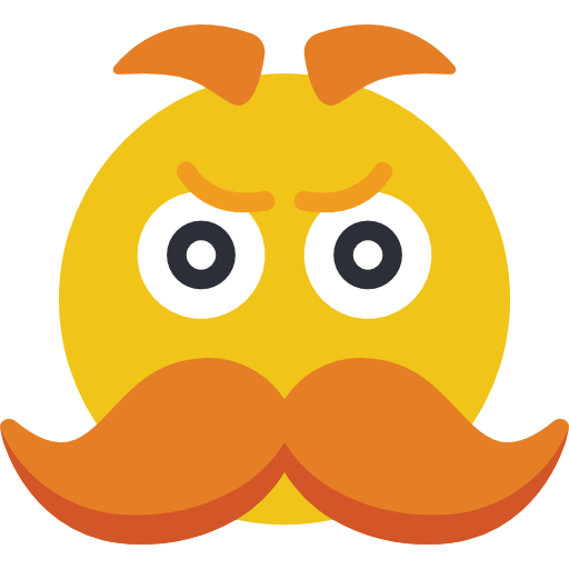 Moustache Basic Miscellany Flat icon