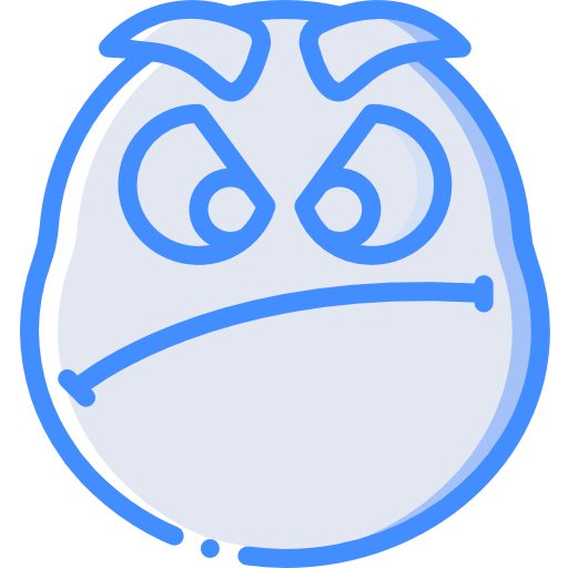 en colère Basic Miscellany Blue Icône
