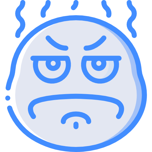 怒り Basic Miscellany Blue icon
