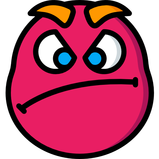 Angry Basic Miscellany Lineal Color icon