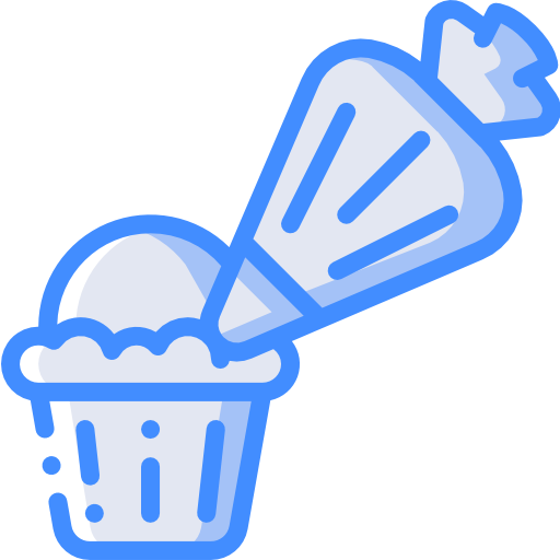 Cupcake Basic Miscellany Blue icon