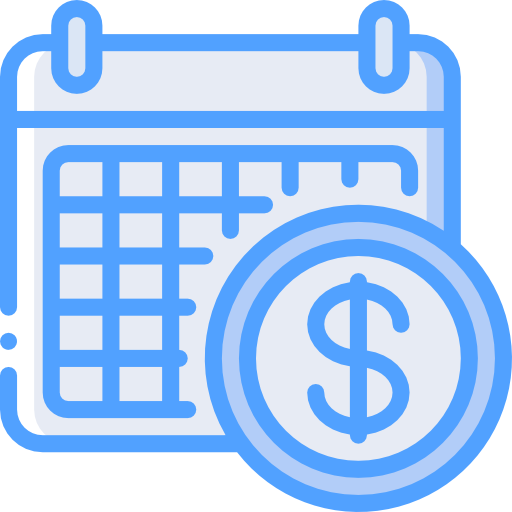 Payment day Basic Miscellany Blue icon