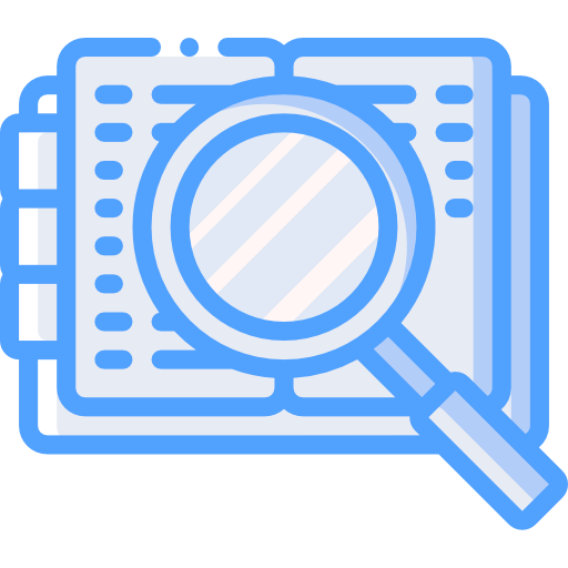Research Basic Miscellany Blue icon