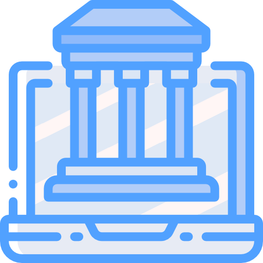 Online banking Basic Miscellany Blue icon