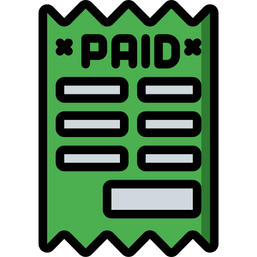 Invoice Basic Miscellany Lineal Color icon