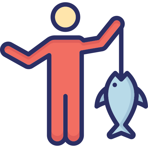 漁師 Generic color lineal-color icon