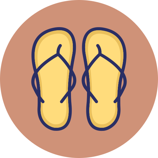 sandalia Generic color lineal-color icono