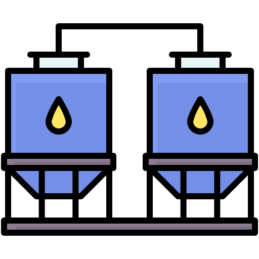 貯蔵タンク Generic color lineal-color icon