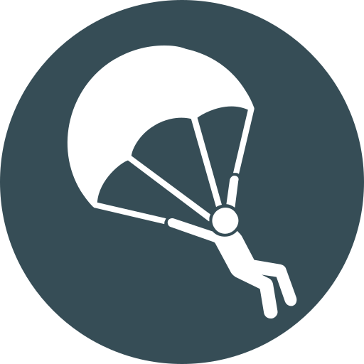 Skydiving Generic color fill icon