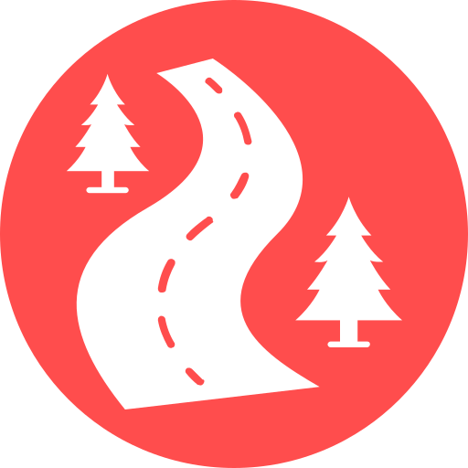 route Generic color fill icon