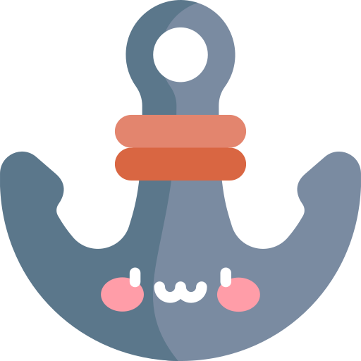 Anchor Kawaii Flat icon