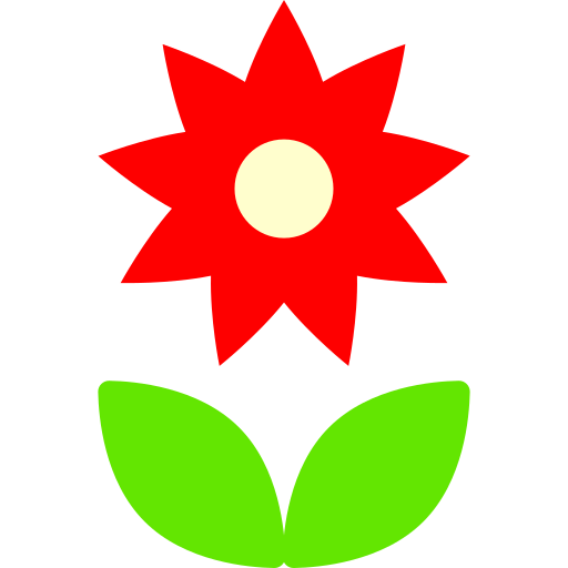 꽃 Generic color fill icon