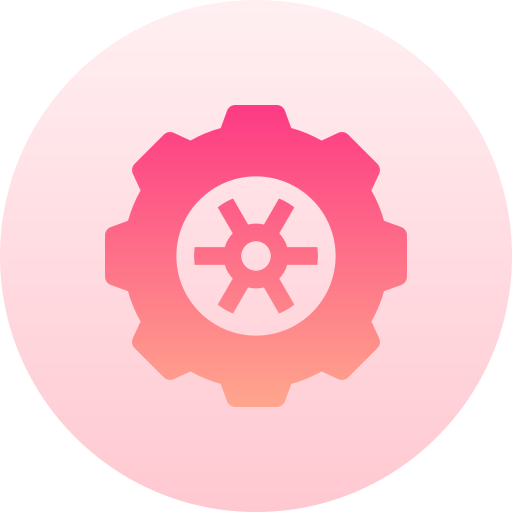 zahnrad Basic Gradient Circular icon