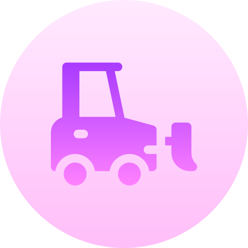 bulldozer Basic Gradient Circular icona