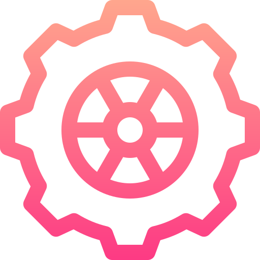 Cogwheel Basic Gradient Lineal color icon