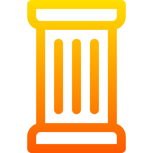 기둥 Basic Gradient Lineal color icon