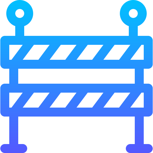 barrera Basic Gradient Lineal color icono