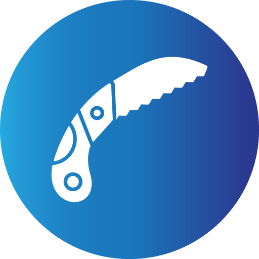 Pruning saw Generic gradient fill icon